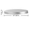 A silver circular lid with measurement indicators. Produktbild-Vorschau