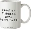 Mr. & Mrs. Panda Tasse Spruch Fische Kraft - Weiß - Produktbild-Vorschau 1