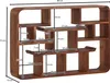 WOHNLING Wandregal 80x55x15 cm Sheesham Massivholz Produktbild-Vorschau 7