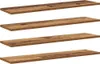 vidaXL Regalbrett 4 pcs Braun 80 x 20 x 1,5 cm Produktbild-Vorschau 1