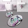 Bosdela Ovales 2-Teiliges Badezimmerteppich-Set, Produktbild-Vorschau 1