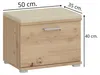Schuhschrank Schuhbank mit Sitzfläche Beige, 50x40x35 cm Produktbild-Vorschau 4
