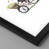 Gerahmtes Poster - Schwarzer Rahmen - Panda Fahrrad Kinder Produktbild-Vorschau 2