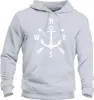 Kapuzen-Pullover Herren Anker Kompass Arrows Hoodie Produktbild-Vorschau 2