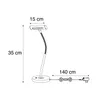 LED 4W stolní lampa CURTIS 579790107 Trio Náhled obrázku produktu 4