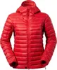Rote isolierte Damenjacke "Mtn Seeker Mw Down Hoody" von Berghaus; mit Kapuze und gestepptem Design. Produktbild-Vorschau