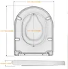 Toilettendeckel D Form WC-Sitze Toilettensitzbezug mit Produktbild-Vorschau 7