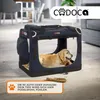 CADOCA® Cage de transport L Bleu pour animaux chien chat Voir les images du produit 2