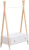 Kindergarderobe aus Holz und Weiß mit Schublade LOU Produktbild-Vorschau 1