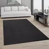 Teppich Wohnzimmer Einfarbig Schlicht Und Modern Kurzflor, Produktbild-Vorschau 2