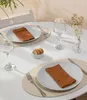 Tischset Oval - Recyceltes Leder - 28,5 x 43,5 cm - 4 Stück Produktbild-Vorschau 3