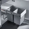 Hailo Tandem 4. Abfallsammler, hellgrau.  - Mülleimer Produktbild-Vorschau 1