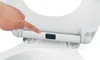 A finger is pressing a button on a toilet seat hinge. Anteprima dell’immagine prodotto