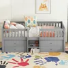 Bezpieczne łóżko dziecięce z 4 szufladami, barierką i Podgląd zdjęcia produktu 6