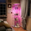 UnboxG 5-eckige Standvitrine mit LED-Beleuchtung Produktbild-Vorschau 1