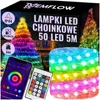 Smart LED svetelná reťaz 5 m, 50 RGB-IC LED, Bluetooth, Náhľad obrázku produktu 1