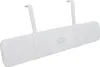 A white air conditioner deflector with adjustable length and wall mount. Náhľad obrázku produktu