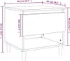The Living Store Nachttische 2 Stk. Betongrau 50x46x50 cm Produktbild-Vorschau 10