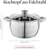 Pentola In Acciaio Inox Oliver 22Cm 4,8L Mg Anteprima dell’immagine prodotto 9