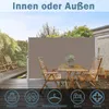 Jayseuw Seitenmarkise 180x300cm Sichtschutz Ausziehbar Produktbild-Vorschau 4