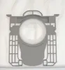 A gray plastic frame with a white filter is shown against a white background. Anteprima dell’immagine prodotto