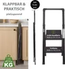 Alu Trittleiter 2-stufig schwarz klappbar Handlauf 150 kg Produktbild-Vorschau 7