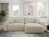 A modern living room with a large L-shaped sofa, plants, and artwork. Produktbild-Vorschau