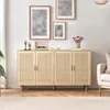 MODFU Buffet Bas 4 Portes, Bahut de Rangement pour Salon ou Voir les images du produit 5