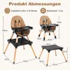 GOPLUS 6 in 1 Hochstuhl Baby, Kinderstuhl mit abnehmbarem Produktbild-Vorschau 8