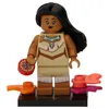 A Lego minifigure of Pocahontas is shown standing on a black display base. Anteprima dell’immagine prodotto