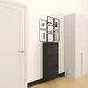 Furni24 Metall Schuhschrank Schwarz schmal – Schuhkipper Produktbild-Vorschau 5