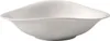 A white ceramic bowl with a unique, asymmetrical shape, presented against a plain white background. Voir les images du produit