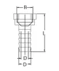 Schlauchanschluss mit Innengewinde 1 1/2", 38mm, Messing Produktbild-Vorschau 2
