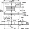 Płyta promiennikowa/wentylacyjna Bosch 80cm z ramką Podgląd zdjęcia produktu 14
