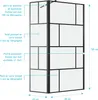 Paroi de douche avec pivot 90+40x195cm - Sérigraphie type Voir les images du produit 4