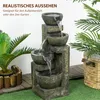 Outsunny Gartenbrunnen, Springbrunnen mit Einstellbarer Produktbild-Vorschau 4
