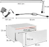 Nachttisch Vicco Samira Weiß 49 x 23 cm Mit LED Produktbild-Vorschau 7