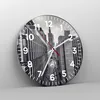 Wanduhr - Rund - Glasuhr - Warschau Palast Kultur - 30x30cm Produktbild-Vorschau 4