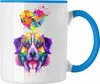 Trendation - Border Collie Herz Farbe Besitzer Tasse Produktbild-Vorschau 1