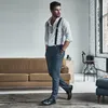 DonDon® Herren Hosenträger breit 3,5 cm - 4 Clips mit Leder Produktbild-Vorschau 6