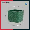 KOTARBAU® Céramique Pot de fleurs carré Vintage Turquoise Voir les images du produit 3