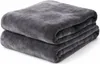 Flanell Kuscheldecke 150x200cm Dunkelgrau Produktbild-Vorschau 1