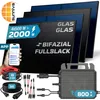 SUNNIVA® 2000W Balkonkraftwerk BIFAZIAL FULLBLACK komplett Produktbild-Vorschau 1
