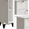 Armoire de salle de bain Vicco Vanity Blanc 32x92cm avec Voir les images du produit 5