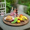Velký tác - Tác z ořechového dřeva - Kulatý tác - Náhled obrázku produktu 5