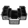 anndora® Beautycase Leo Noir – schwarzer Aluminium-Koffer Produktbild-Vorschau 3