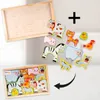 MalPlay dřevěné puzzle farma zoo zvířata skládačka Náhled obrázku produktu 5