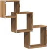 vidaXL Nástěnné police Artisan dub 68x15x68 cm materiál na Náhled obrázku produktu 5