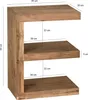 FineBuy Beistelltisch Akazie Massivholz E Cube 60cm hoch Produktbild-Vorschau 7
