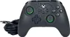 A black Xbox controller with green accents and a decorative pattern. Produktbild-Vorschau